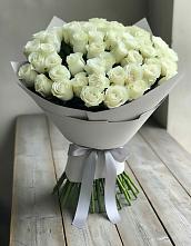 Букет 35 Белых роз в Нижнедевицком