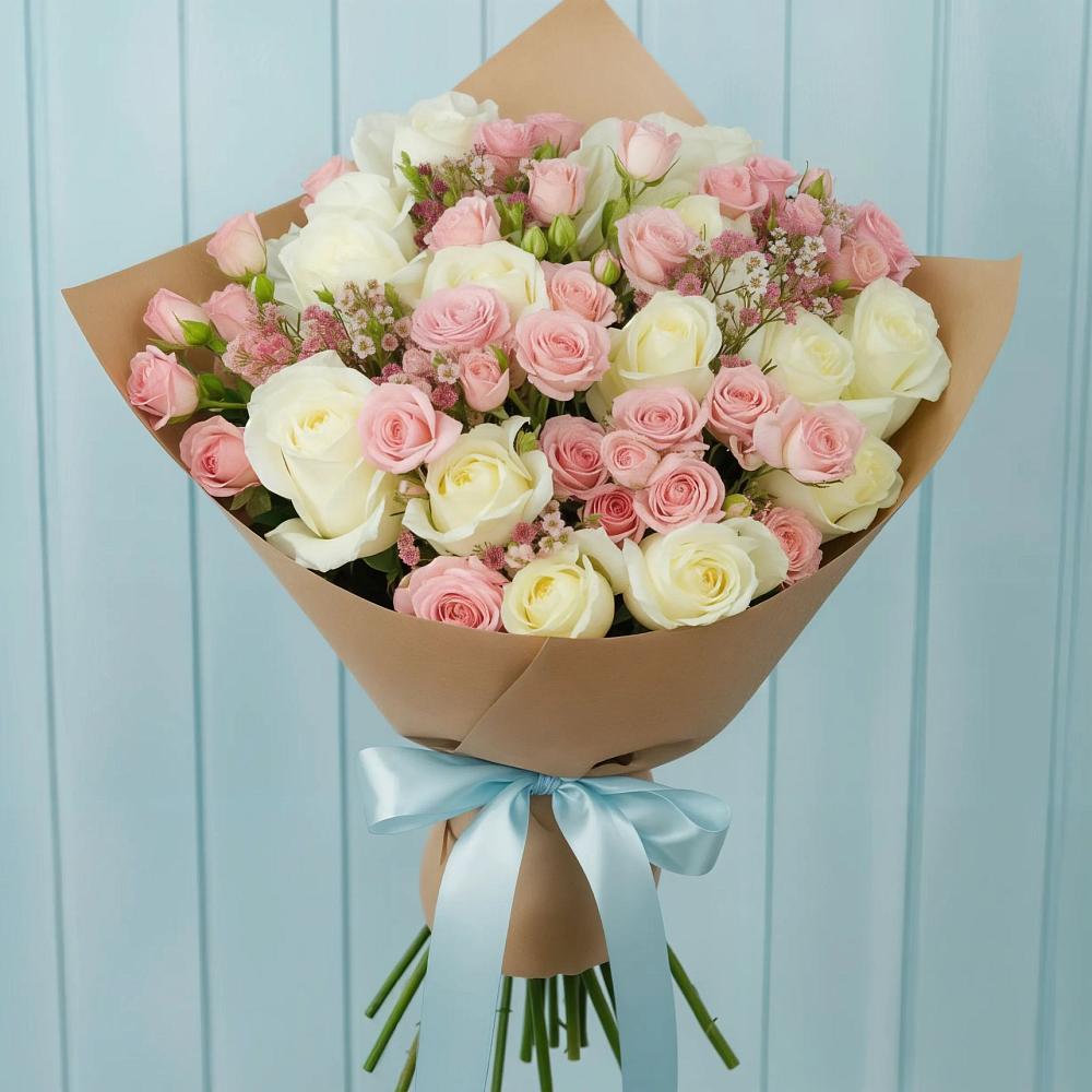 Букет цветов из: Розы в Нижнедевицком