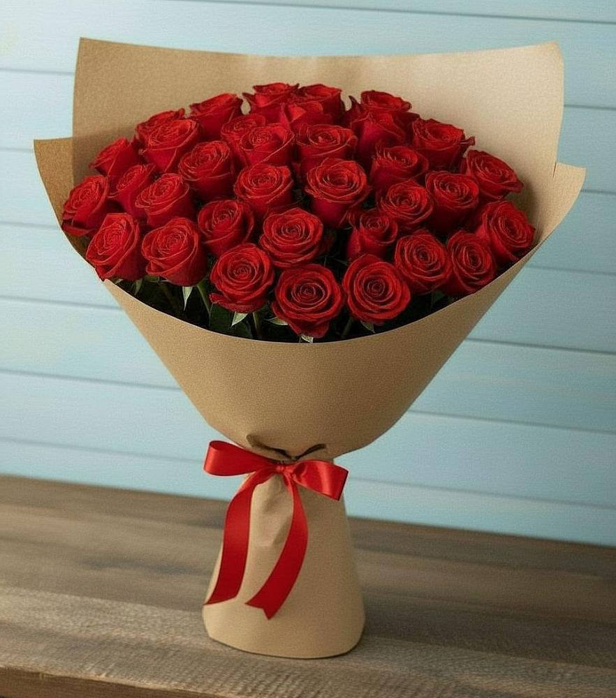 Букет Красные розы Милано в Нижнедевицком