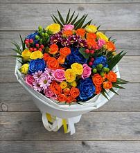 Букет цветов из:  Розы и Хризантемы в Нижнедевицком