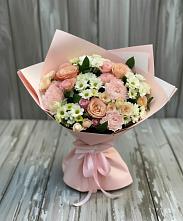 Букет цветов из:  Гвоздики, Розы и Хризантемы #REPLACE_PRED# Нижнедевицком