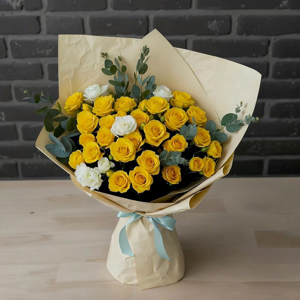 Букет цветов из: Розы в Нижнедевицком