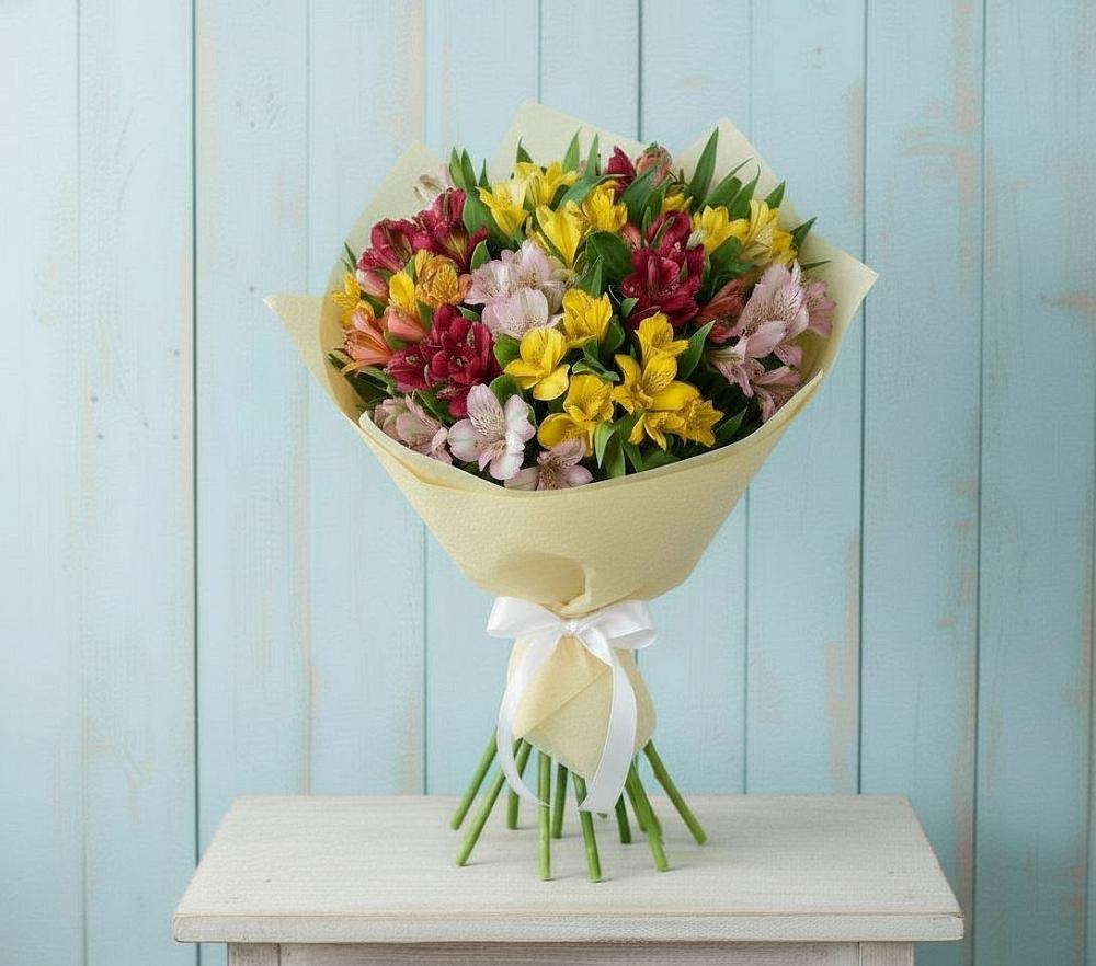 Букет цветов из: Альстромерии в Нижнедевицком