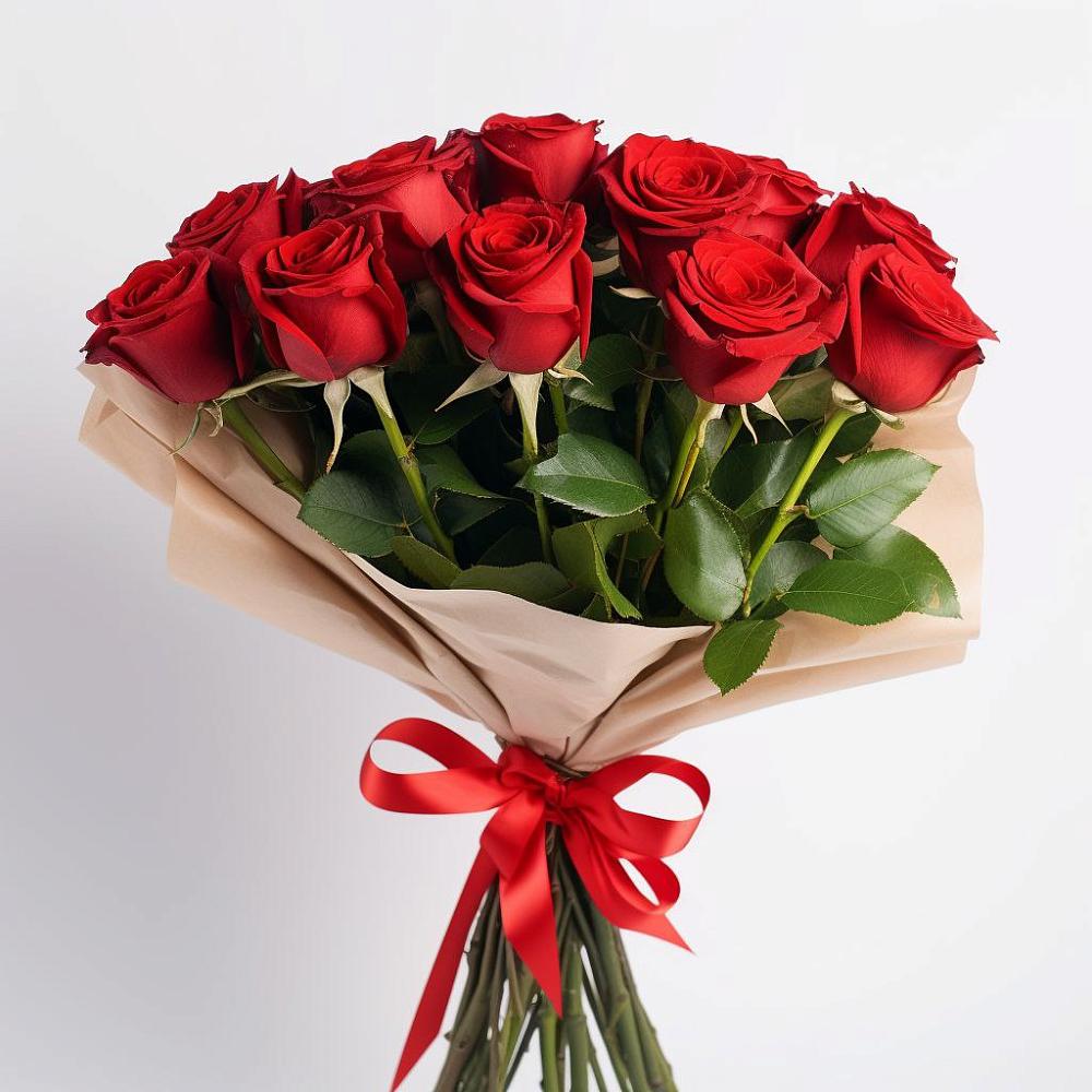 Букет 11 Красных роз Эдлесс Лав в Нижнедевицком