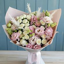 Букет цветов из:  Альстромерии и Розы в Нижнедевицком